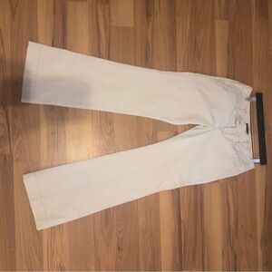 American Eagle Outfitters Cream Flare Pants